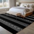thumbnail image 4 of 8'x10' Area Rugs, Black White Geometric Indoor Outdoor Area Rug for Living Room Bedroom, Modern Striped Plaid Abstract Art Washable Bathroom Rugs Kitchen Floor Carpet Mats Home Decor Aesthetic, 4 of 8