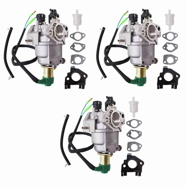 3X Carburador para GX340 GX390 188F Motor Motor 11HP 13HP Generator Piezas