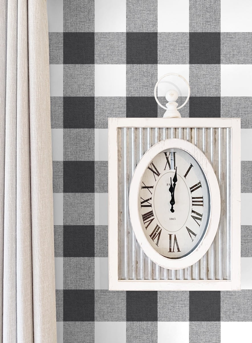 NextWall Picnic Plaid Peel and Stick Wallpaper