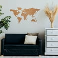 thumbnail image 5 of SHINYPASING Map Wall Decor Khaki Wood Simple Style For Explorers 1 Set, 5 of 5