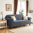 thumbnail image 4 of Subrtex 1 Piece Stretch Jacquard Couch Cover, Sofa Slipcover for 3 Cushion Couch, Machine Washable Furniture Protector (Sofa, Gray), 4 of 8