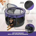thumbnail image 4 of Ruff 'n Ruffus Portable Foldable Pet Playpen + Free Carry Case & Bowl | Indoor/Outdoor Water-Resistant Shade Cover, 4 of 7