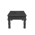 thumbnail image 4 of Taran Designs Milton Carved Solid Wood Coffee Table in Black, 4 of 7