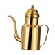 thumbnail image 4 of Botella dispensadora de aceite de acero inoxidable, recipiente portátil para guardar aceite, vertedor con Oro, 4 of 9