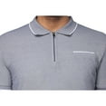 thumbnail image 3 of X RAY Jeans Mens Short Sleeve Zip-Neck Polo, Light Navy, 2XL, 3 of 4