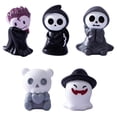 thumbnail image 4 of Cute Spooky Halloween Decor, Small Grim Reaper Resin Figurine, Gothic Halloween Decor for Home Desk Shelf, Halloween Party Decoration, 1 Pack, 4 of 6