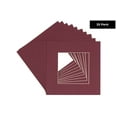 thumbnail image 2 of Maroon Acid Free 20x20 Picture Frame Mats with White Core Bevel Cut for 16x16 Pictures - Fits 20x20, 2 of 4