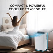 Whynter Portable Air Conditioner 13,500 BTU with Dehumidifier, Cooling Fan & Smart Wi-Fi for 500 Sq Ft Rooms, Includes AC Unit Window Kit, ARC-1050XP (10,000 BTU SACC), White