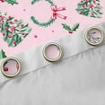 thumbnail image 4 of Manfei Christmas Flower Blackout Curtains Set of 2 (52x84 Each),Kawaii Bowtie Ribbon Window Curtains,Pink Green Curtains and Drapes For Teens,Super Cozy Room Decor, 4 of 6