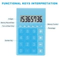 thumbnail image 3 of Uxcell Desktop Calculator, 8 Digit LCD Display Portable Desk Calculator Standard Function Style 2, Blue, 3 of 6
