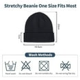 thumbnail image 2 of 2pcs Warm Hats for Women Men Knit Slouchy Double Layer Warm Cuffed Skull Beanie Skiing Skating, 2 of 5