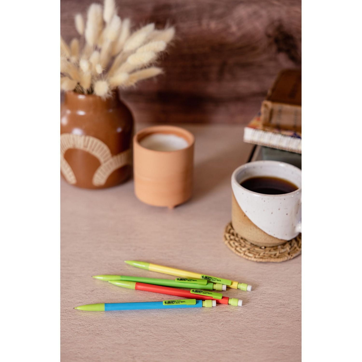 BIC Ecolutions porte-mine rétractable HB, plastique recyclé à 81 %, pointe moyenne (0,7 mm), emballage recyclé à 100 %, paquet de 12 Paquet de 12