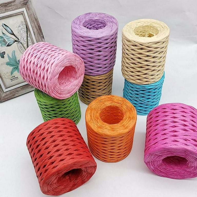 10 Metre Roll of Paper Raffia Cord Craft Twine Rope String Craft DIY  Scrapbook