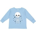 thumbnail image 3 of Inktastic Happy Halloween Spooky Skeleton and Stars Boys or Girls Long Sleeve Toddler T-Shirt, 3 of 5