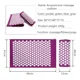 thumbnail image 5 of Massager Yoga Mat Cushion acupressure Massage Mat Sets Spike Fitness yoga Pilates Relieve Stress Back Pain Applicator kuznetsov, 5 of 10