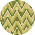 thumbnail image 1 of Ahgly Company Indoor Round Patterned Dark Yellow Green Area Rugs, 5' Round, 1 of 1