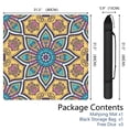 thumbnail image 2 of Mandala Mahjong Mat for Table, 31.5*31.5in Anti Slip American Mahjong Table Cloth, Noise Reduction, Neoprene Mah jongg Mat with Carrying Bag & 3 Dices, Mahjong Accessories Gift, Board Tile Games Mats, 2 of 7