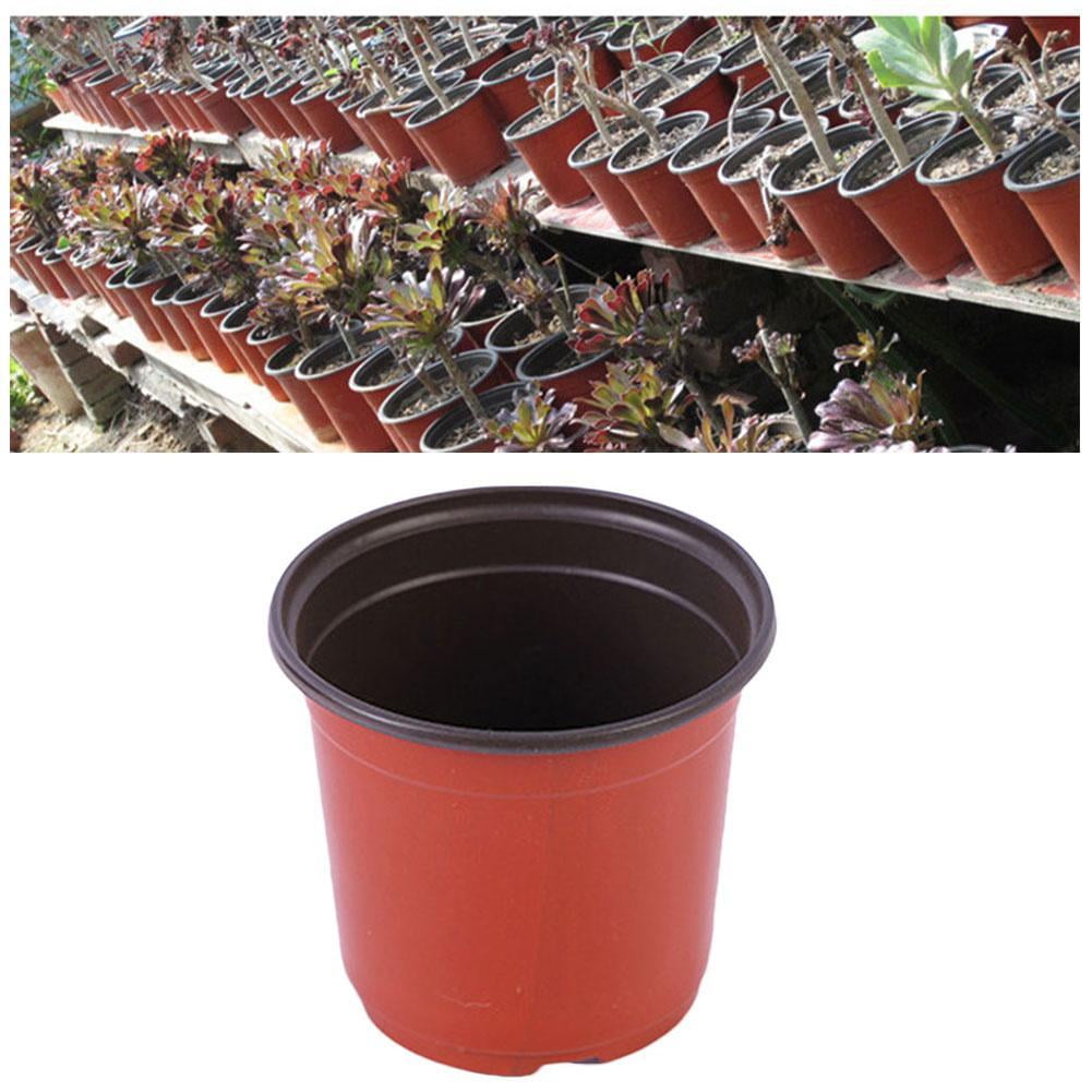 Plastic Nursery Pot Double Plant Seedling Holder Raising Block Home Garden N5E6 