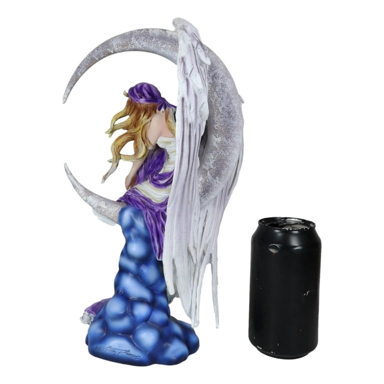 Large Celestial Crescent Moon Dreamer Fairy Statue 12
