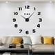 thumbnail image 1 of Reloj de pared grande silencioso sin marco DIY moderno, pegatina de espejo 3d, relojes grandes de Metal, reloj de pared para sala de estar, cocina, hogar, oficina, dormitorio, decoración escolar ACTIVE Biensenido a ACTIVE, 1 of 5