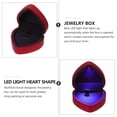 thumbnail image 4 of SEWACC LED Light Ring Box Red Plastic 1Set for Proposal Use with Romantic Design, 4 of 8