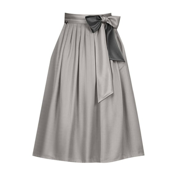 TIANZEN Women's Oktoberfest Skirt With Bow Tie Waistband Adjustable Wrap Apron For Festival Party And Casual Wear Skirts for Women Midi Length Women's Skirts Side Skirts