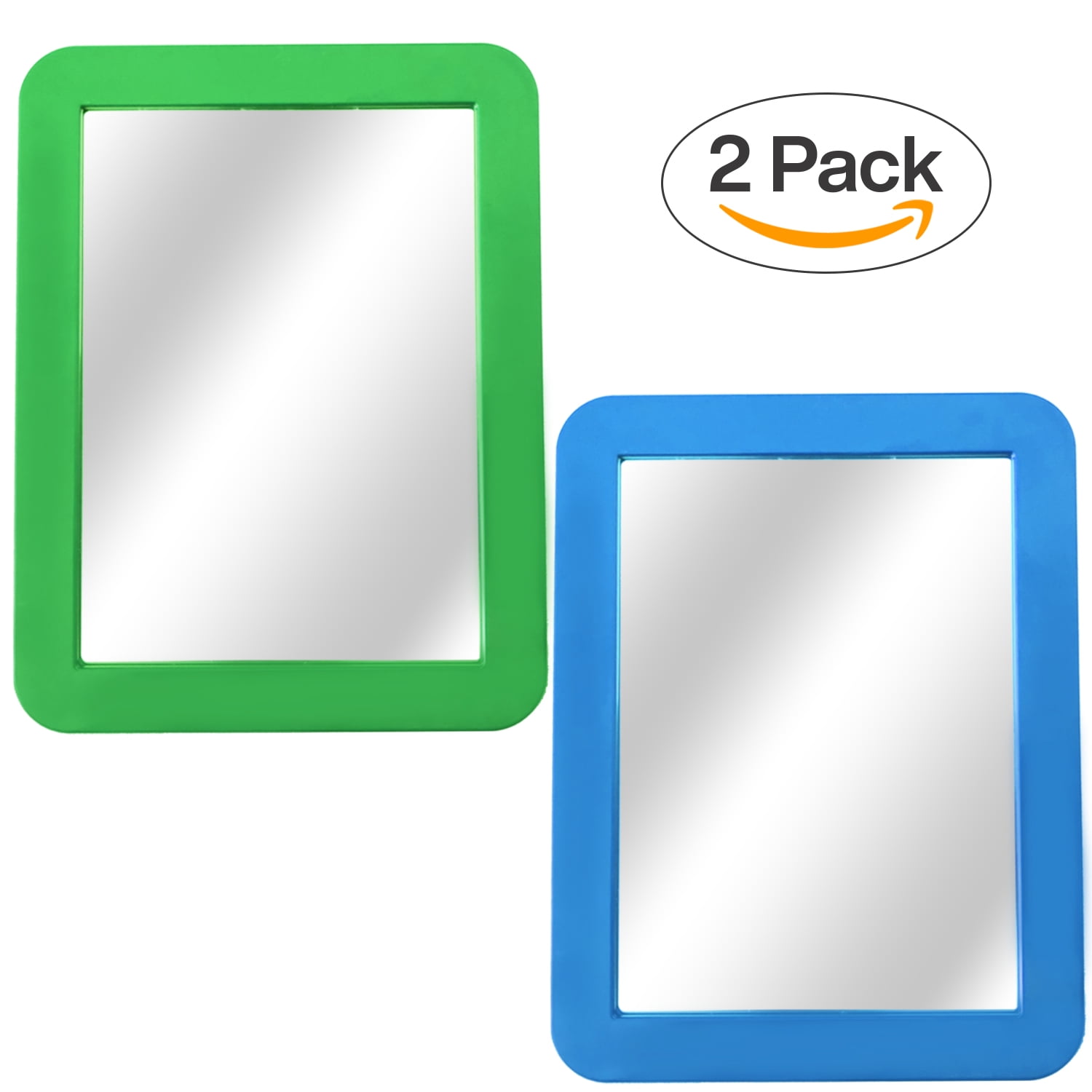 Magnetic Mirror - Locker Mirror - 5 x 7 - for Workshop Toolbox or Office  Cabinet, Locker Accessory, Household Refrigerator, Bathroom, School Locker,  Green and Blue 
