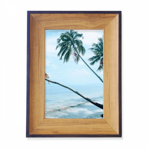 Ocean Beach Green Tree Picture Photo Frame Exhibition Display Art Desktop Painting