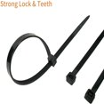 thumbnail image 2 of Cable Zip Ties 8 Inch (1 000 Packs)  Durable 40 LB Strength Nylon Electronic Cable Management Ties (8 Inch  White  1000 Pieces), 2 of 13