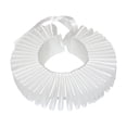 thumbnail image 4 of Cuello con volantes,Collar falso con cuello con volantes para mujer,Blusa tipo camisa de tul desmontable con cuello fruncido y capa,Capa de plumas góticas para fiesta de disfraces de Niños, 4 of 8