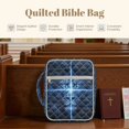thumbnail image 4 of FOR U DESIGNS Lion Lightning Print Bible Cover for Women Men Lightweight Bible Carrier Tote Bag Large Capacity Protective Church Organizer Holder Bag with Handle, 4 of 7