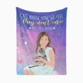 thumbnail image 1 of Funny Cat Blanket Personalized, 1 of 5