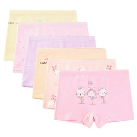 

Girls Cartoon Cotton Boxer Briefs 5pcs Girls Panties Children Underwear