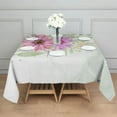 thumbnail image 6 of Floral Square Tablecloth 42x42in-Waterproof Polyester Printed Table Cover, Wrinkle Resistant & Washable for Kitchen Dining Picnic Party Decor, Buffet Table, Holiday Party, Dinner, Wedding , Flowers, 6 of 6