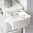 thumbnail image 4 of IRIS 3 Narrow Drawer Storage, Organizer Unit for Bedroom, Living Room, White, Set of 2, 4 of 11