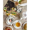 thumbnail image 4 of Spring Sunflowers Kitchen Dish Towels for Drying Dishes Set of 2, Bicycles Botanical Flowers Wooden Grain Waffle Weave Microfiber Hand Tea Bathroom Towels Quick Dry & Absorbent Towel 15.7x23.6, 4 of 7