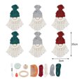 thumbnail image 6 of Opvise 1 Set Christmas Gnome Pendant DIY Macrame Gnome Kit Xmas Tree Hanging Ornament for Festive Decoration for Christmas E, 6 of 8