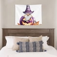 thumbnail image 4 of Hirioo Halloween Gnome With Pumpkins Print Tapestry Lightweight Fabric for Bedroom Aesthetic Home Wall Dorm Décor Living Room Decor 29x37 Inch, 4 of 8