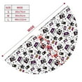 thumbnail image 3 of Sikiie Music Player 30-48 inches {designName} Print Christmas Tree Skirt Snowman Xmas Tree Skirt with Edge Christmas Decorations for Holiday Party48", 3 of 7