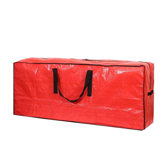 Bolsa de almacenamiento Sattiyrch para árbol de Navidad 7,5 pies impermeable color rojo