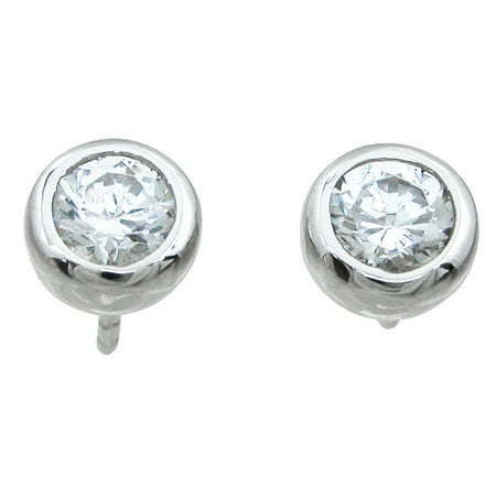 Silver Stud Earrings For Women Hypoallergenic Makes Unique Birthday Gift For Girlfriend, Brilliant Cut Sterling Silver Stud Earrings