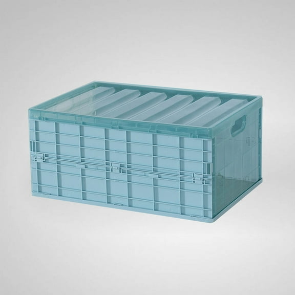 WHAMVOX Plastic Storage Case Multifunctional Portable Foldable Car Storage Box Home Wardrobe Storage Organizer - Size S (Blue)