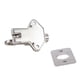 thumbnail image 3 of Window Gate Security Pull Ring Spring Loaded Door Lock Aluminum Door Latch, 3 of 4