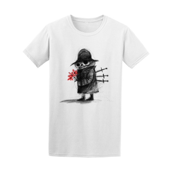 Skeleton Lover With Flowers Tee Men's -Image by Shutterstock