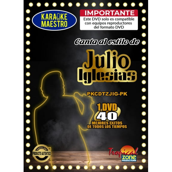 Karaoke Julio Iglesias DVD 40 Best Songs Ever