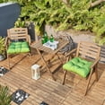 thumbnail image 2 of ARTPLAN Outdoor Chair Cushions,Set of 4,19"x19"x4" Patio Seat Pad Cushions with Ties,Wicker Tufed Outdoor Cushions for Patio Furniture,Green, 2 of 8