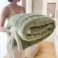 thumbnail image 2 of Large Fleece Throw Blanket Oversized Soft Warm Blanket for Couch Bed Decor Gift Home Travel Accessory(Green), 2 of 6