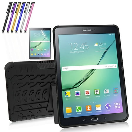 Mignova Heavy Duty Hybrid Protective Case with Kickstand Impact Resistant For Samsung Galaxy Tab S2 9.7