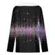 thumbnail image 4 of MHFRRA Camiseta Estampada de Manga Larga con Cuello, Ideal para Fiestas Navideñas, Blusa Informal y Acogedora para Celebraciones de Temporada y Reuniones Familiares. Púrpura Claro, 4 of 4