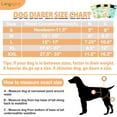thumbnail image 2 of Langsprit Washable Female Dog Diapers (3 Pack) - No Leak Reusable Diapers for Doggy Female in Period - Highly Absorbent Dog Heat Panties with Adjustable Snaps, 2 of 6